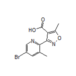 3-(5-Bromo-3-methyl-2-pyridyl)-5-methylisoxazole-4-carboxylic Acid