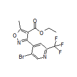 Ethyl 3-[5-Bromo-2-(trifluoromethyl)-4-pyridyl]-5-methylisoxazole-4-carboxylate