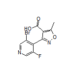 3-(3-Bromo-5-fluoro-4-pyridyl)-5-methylisoxazole-4-carboxylic Acid