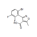 3-(6-Bromo-2,3-difluorophenyl)-5-methylisoxazole-4-carboxylic Acid