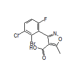 3-(2-Bromo-3-chloro-6-fluorophenyl)-5-methylisoxazole-4-carboxylic Acid