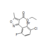 Ethyl 3-(2-Bromo-3-chloro-6-fluorophenyl)-5-methylisoxazole-4-carboxylate