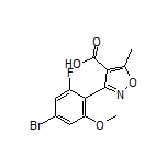 3-(4-Bromo-2-fluoro-6-methoxyphenyl)-5-methylisoxazole-4-carboxylic Acid