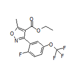 Ethyl 3-[2-Fluoro-5-(trifluoromethoxy)phenyl]-5-methylisoxazole-4-carboxylate