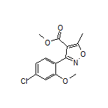 Methyl 3-(4-Chloro-2-methoxyphenyl)-5-methylisoxazole-4-carboxylate