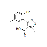 3-(2-Bromo-5-methylphenyl)-5-methylisoxazole-4-carboxylic Acid