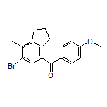 (6-Bromo-7-methyl-4-indanyl)(4-methoxyphenyl)methanone