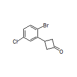 3-(2-Bromo-5-chlorophenyl)cyclobutanone