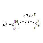 2-Cyclopropyl-5-[4-fluoro-3-(trifluoromethyl)phenyl]-1H-imidazole