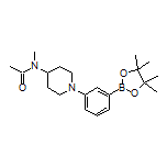 3-[4-(N-Methylacetamido)-1-piperidyl]phenylboronic Acid Pinacol Ester