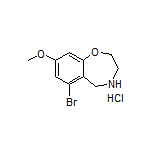 6-Bromo-8-methoxy-2,3,4,5-tetrahydrobenzo[f][1,4]oxazepine Hydrochloride