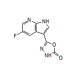 5-(5-Fluoro-7-azaindol-3-yl)-1,3,4-oxadiazol-2(3H)-one