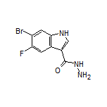 6-Bromo-5-fluoroindole-3-carbohydrazide