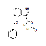 5-[4-(Benzyloxy)-3-indolyl]-1,3,4-oxadiazol-2(3H)-one