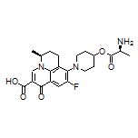 (S)-8-[4-[[(S)-2-Aminopropanoyl]oxy]-1-piperidyl]-9-fluoro-5-methyl-1-oxo-1,5,6,7-tetrahydropyrido[3,2,1-ij]quinoline-2-carboxylic Acid