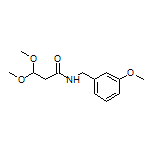 3,3-Dimethoxy-N-(3-methoxybenzyl)propanamide