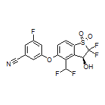 (S)-3-[[4-(Difluoromethyl)-2,2-difluoro-3-hydroxy-1,1-dioxido-2,3-dihydrobenzo[b]thiophen-5-yl]oxy]-5-fluorobenzonitrile