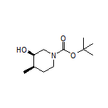 (3R,4R)-1-Boc-4-methylpiperidin-3-ol