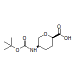 cis-5-(Boc-amino)tetrahydro-2H-pyran-2-carboxylic Acid