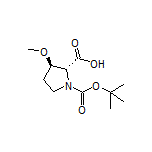 (2R,3R)-1-Boc-3-methoxypyrrolidine-2-carboxylic Acid