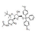 N-[1-[(2R,3R,4R,5R)-5-[[Bis(4-methoxyphenyl)(phenyl)methoxy]methyl]-3-[(tert-butyldimethylsilyl)oxy]-4-hydroxy-2-tetrahydrofuryl]-2-oxo-1,2-dihydro-4-pyrimidinyl]acetamide