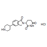 3-[1-Oxo-5-(4-piperidyl)-2-isoindolinyl]piperidine-2,6-dione Hydrochloride
