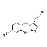 3-Bromo-4-[[5-(2-hydroxyethyl)-1-imidazolyl]methyl]benzonitrile
