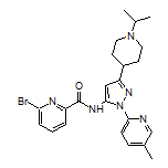 6-Bromo-N-[3-(1-isopropyl-4-piperidyl)-1-(5-methyl-2-pyridyl)-5-pyrazolyl]picolinamide