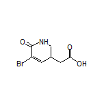 2-(5-Bromo-6-oxo-1,2,3,6-tetrahydro-3-pyridyl)acetic Acid
