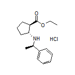Ethyl (1R,2R)-2-[[(R)-1-Phenylethyl]amino]cyclopentanecarboxylate Hydrochloride