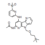 N-[9-[[6-(Methylsulfonyl)-2-pyridyl]amino]-5-[[2-(trimethylsilyl)ethoxy]methyl]-5H-pyrrolo[2,3-b:4,5-b’]dipyridin-7-yl]acetamide