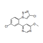 4-[5-Chloro-2-(4-chloro-1H-1,2,3-triazol-1-yl)phenyl]-6-methoxypyrimidine