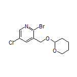 2-Bromo-5-chloro-3-[[(tetrahydro-2H-pyran-2-yl)oxy]methyl]pyridine