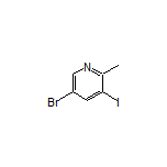 5-Bromo-3-iodo-2-methylpyridine