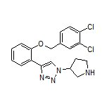 4-[2-[(3,4-Dichlorobenzyl)oxy]phenyl]-1-(3-pyrrolidinyl)-1H-1,2,3-triazole