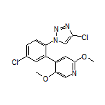 4-[5-Chloro-2-(4-chloro-1H-1,2,3-triazol-1-yl)phenyl]-2,5-dimethoxypyridine