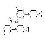 N-[2-(4,4-Difluoro-1-piperidyl)-6-methyl-4-pyrimidinyl]-4-iodo-2-(6-azaspiro[2.5]octan-6-yl)benzamide