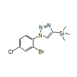1-(2-Bromo-4-chlorophenyl)-4-(trimethylsilyl)-1H-1,2,3-triazole