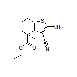 Ethyl 2-Amino-3-cyano-4-methyl-4,5,6,7-tetrahydrobenzo[b]thiophene-4-carboxylate