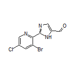2-(3-Bromo-5-chloro-2-pyridyl)imidazole-5-carbaldehyde