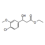 Ethyl 3-(4-Chloro-3-methoxyphenyl)-3-hydroxypropanoate