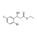 Ethyl 3-(2-Bromo-5-iodophenyl)-3-hydroxypropanoate