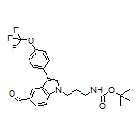 1-[3-(Boc-amino)propyl]-3-[4-(trifluoromethoxy)phenyl]-1H-indole-5-carbaldehyde