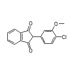 2-(4-Chloro-3-methoxyphenyl)-1H-indene-1,3(2H)-dione