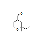2-Ethyl-2-methyltetrahydro-2H-pyran-4-carbaldehyde