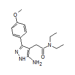 2-[5-Amino-3-(4-methoxyphenyl)-4-pyrazolyl]-N,N-diethylacetamide