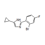2-(2-Bromo-4-fluorophenyl)-5-cyclopropyl-1H-imidazole