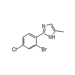 2-(2-Bromo-4-chlorophenyl)-5-methyl-1H-imidazole