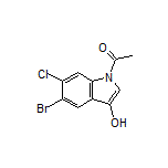 1-(5-Bromo-6-chloro-3-hydroxy-1H-indol-1-yl)ethanone