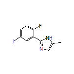 2-(2-Fluoro-5-iodophenyl)-5-methyl-1H-imidazole